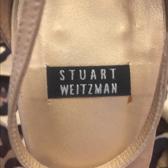 Stuart Weitzman Cream Leather Heels - Picture 5 of 7